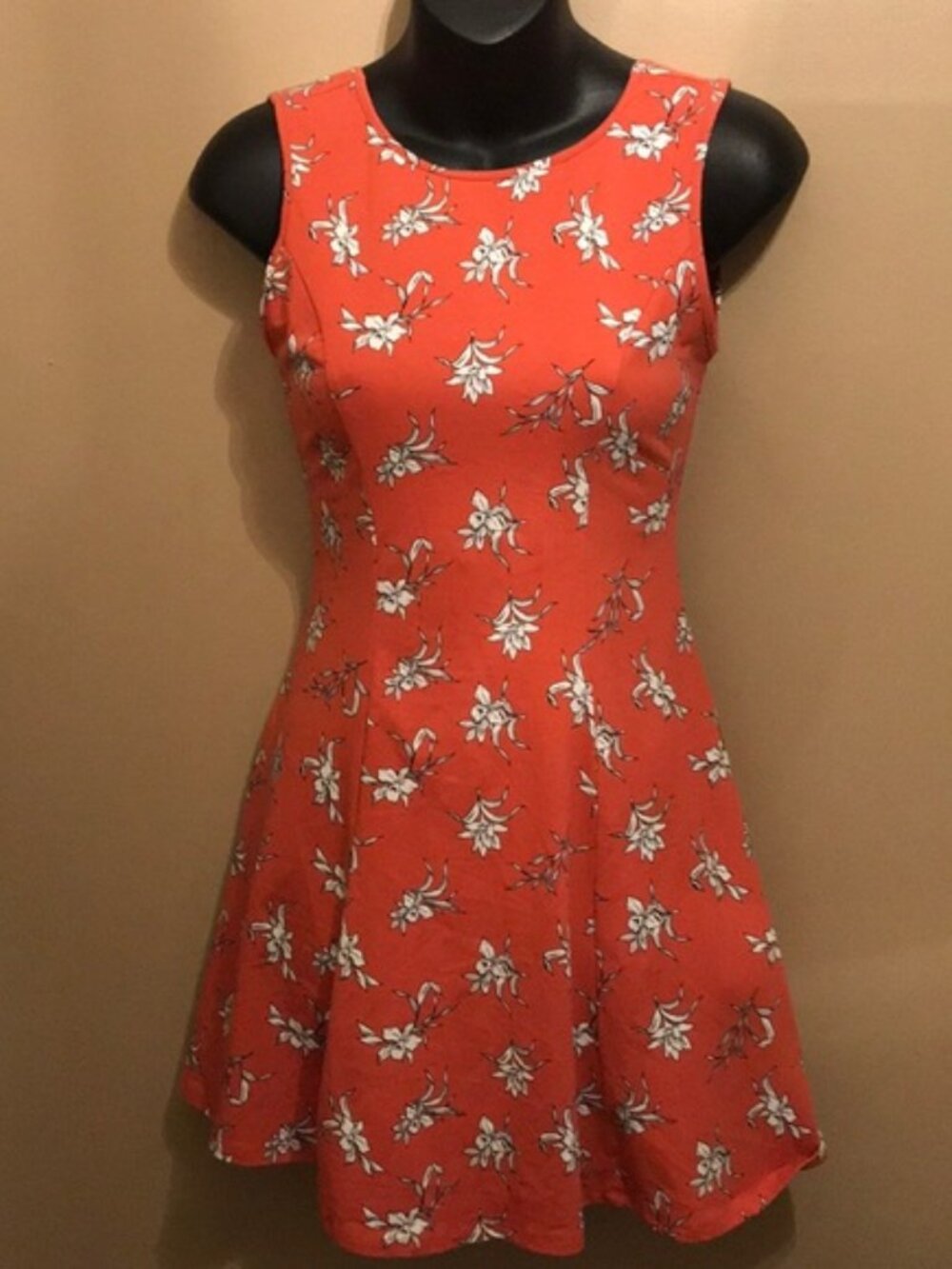 Jersey Floral Print Mini Dress